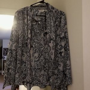 Vintage Paisley Secretory Blouse